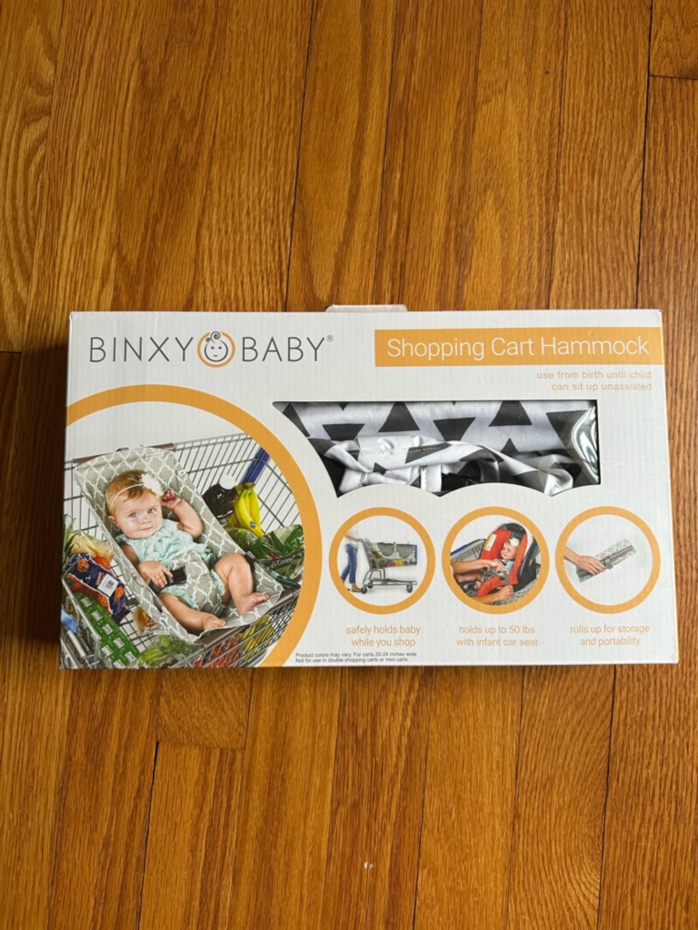 Binxy Baby Gray Shopping Cart Hammock